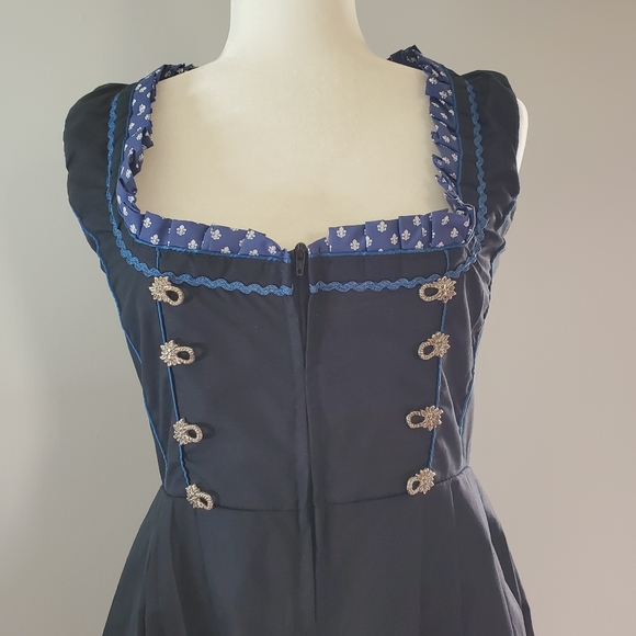 1800 Century Vibes A Lined Corset Flared Dress - Picture 2 of 8